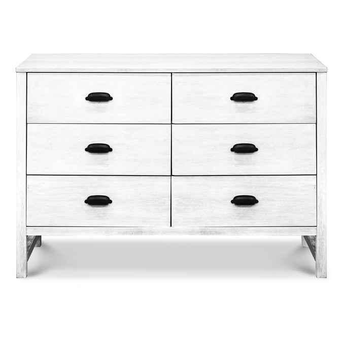 M13516CGW,DaVinci,Fairway 6-Drawer Double Dresser in Cottage White