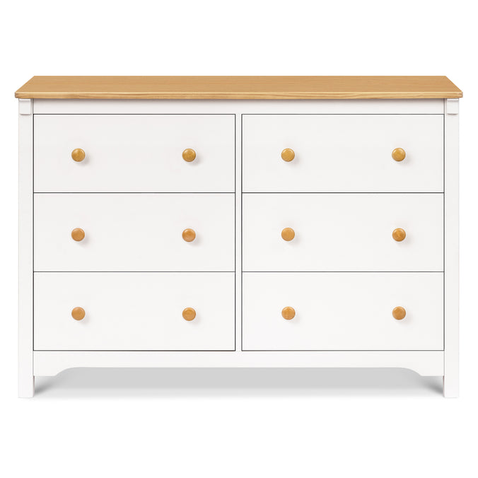 M27226RWHY,DaVinci,Shea 6-Drawer Dresser in Warm White and Honey