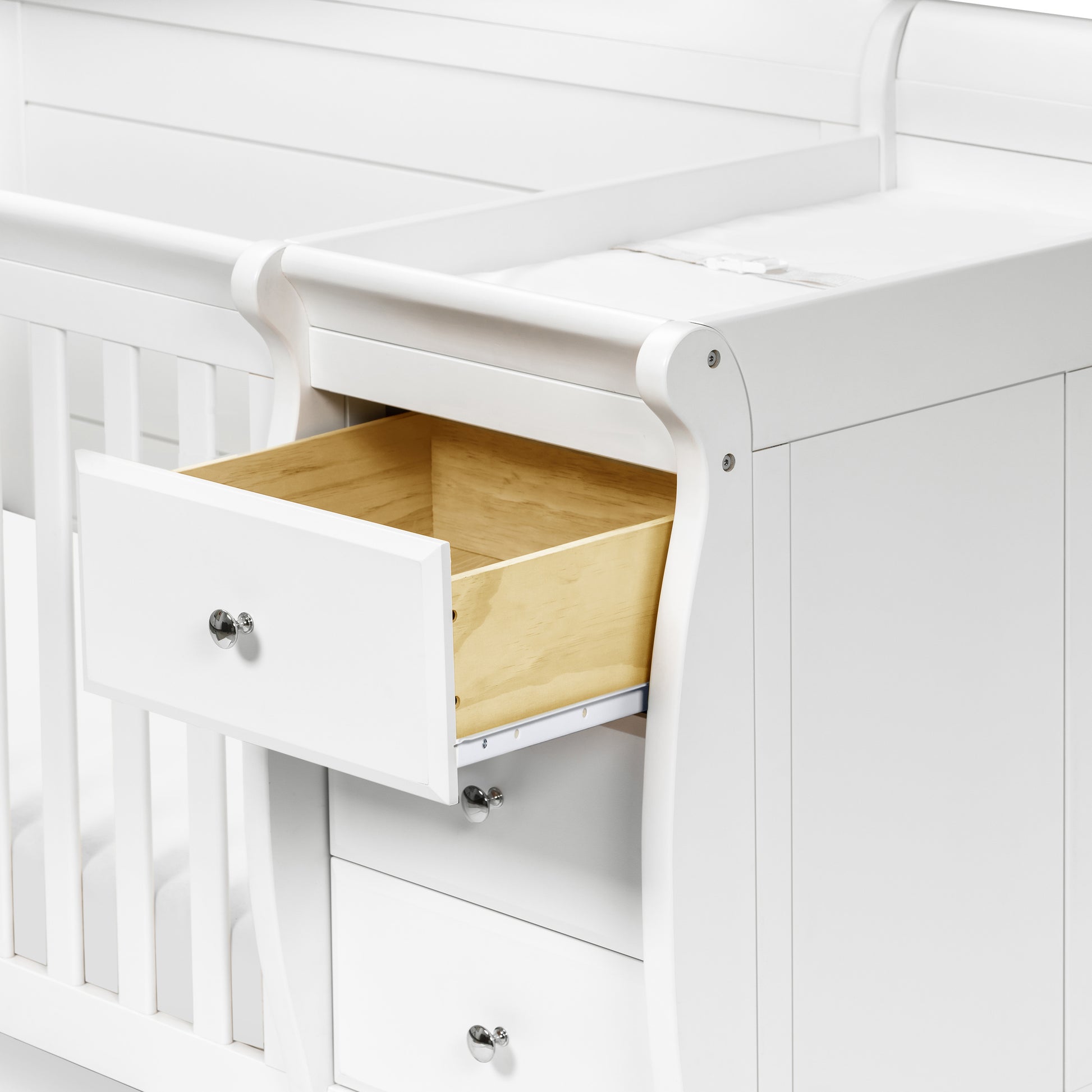 M5582W,DaVinci,Kalani 4-in-1 Convertible Crib & Changer in White