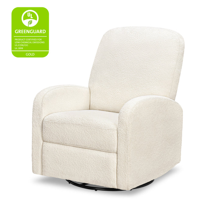 M34087CCB,DaVinci,Calder Swivel Recliner in Cozy Cream Boucle
