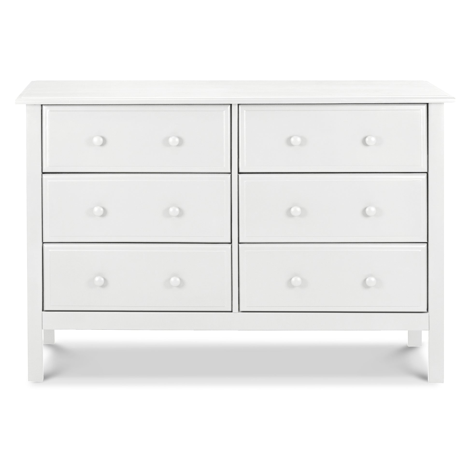 M5966W,DaVinci,Jayden 6-Drawer Double Wide Dresser in White Finish