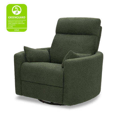 M33787COB,DaVinci,Atlas Swivel Recliner in Cozy Olive Boucle