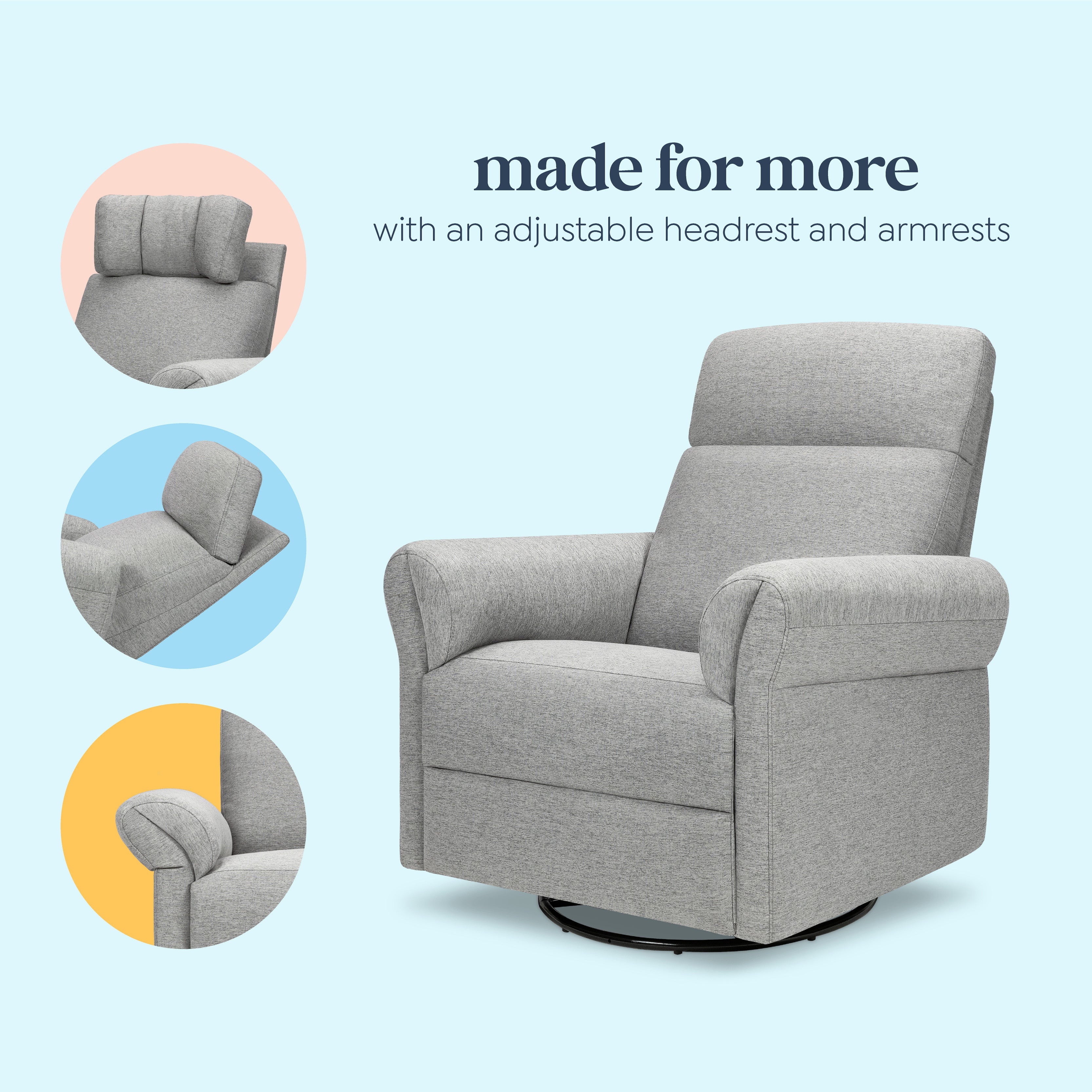 ダヴィンチ DaVinci Suzy Recliner and Swivel Glider – DaVinci Baby