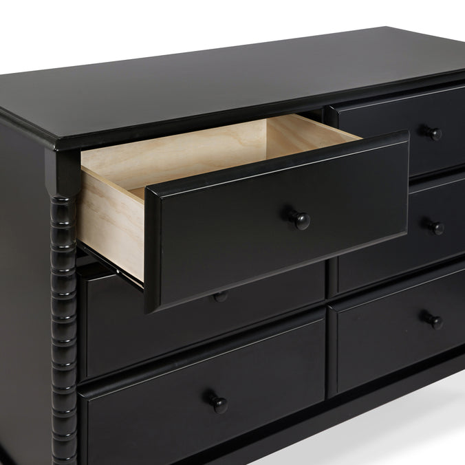 M7326E,DaVinci,Jenny Lind Spindle 6-Drawer Dresser in Ebony