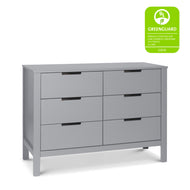 F11926G,Colby 6-Drawer Double Dresser in Grey Finish