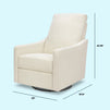 M33887VN,DaVinci,Jonah Swivel Recliner in Vanilla