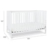 M3801W,DaVinci,Union 4-in-1 Convertible Crib in White Finish