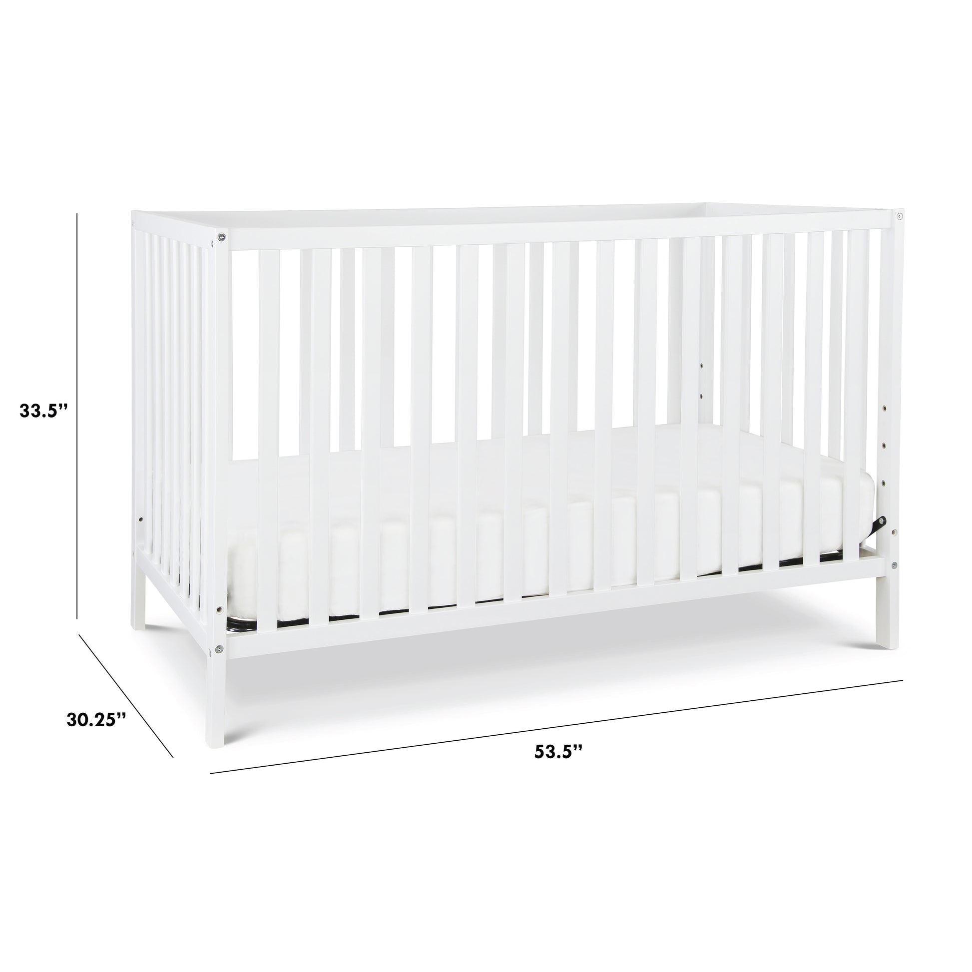M3801W,DaVinci,Union 4-in-1 Convertible Crib in White Finish
