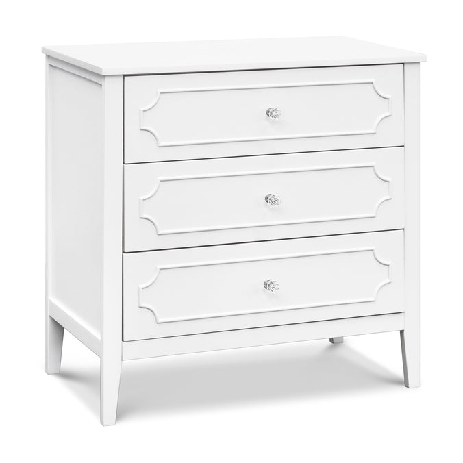 M11423W,DaVinci,Chloe Regency 3-Drawer Dresser in White