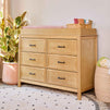 M12826HY,DaVinci,Charlie 6-Drawer Double Dresser in Honey