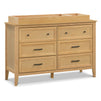 M24726HY,DaVinci,Sawyer Farmhouse 6-Drawer Dresser in Honey