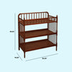 M0302CP,DaVinci,Jenny Lind Changing Table in Rich Cherry Finish