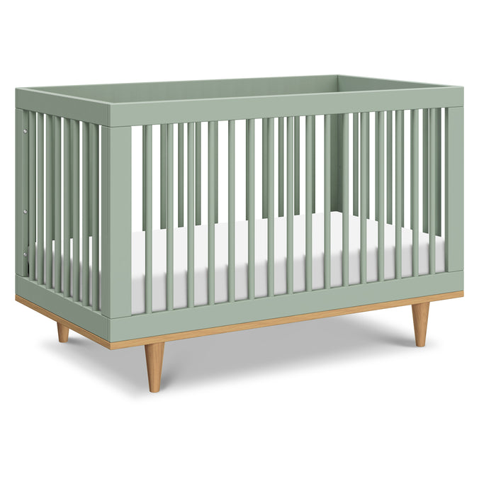 W4901LSHY,Marley 3-In-1 Convertible Crib in Light Sage & Honey