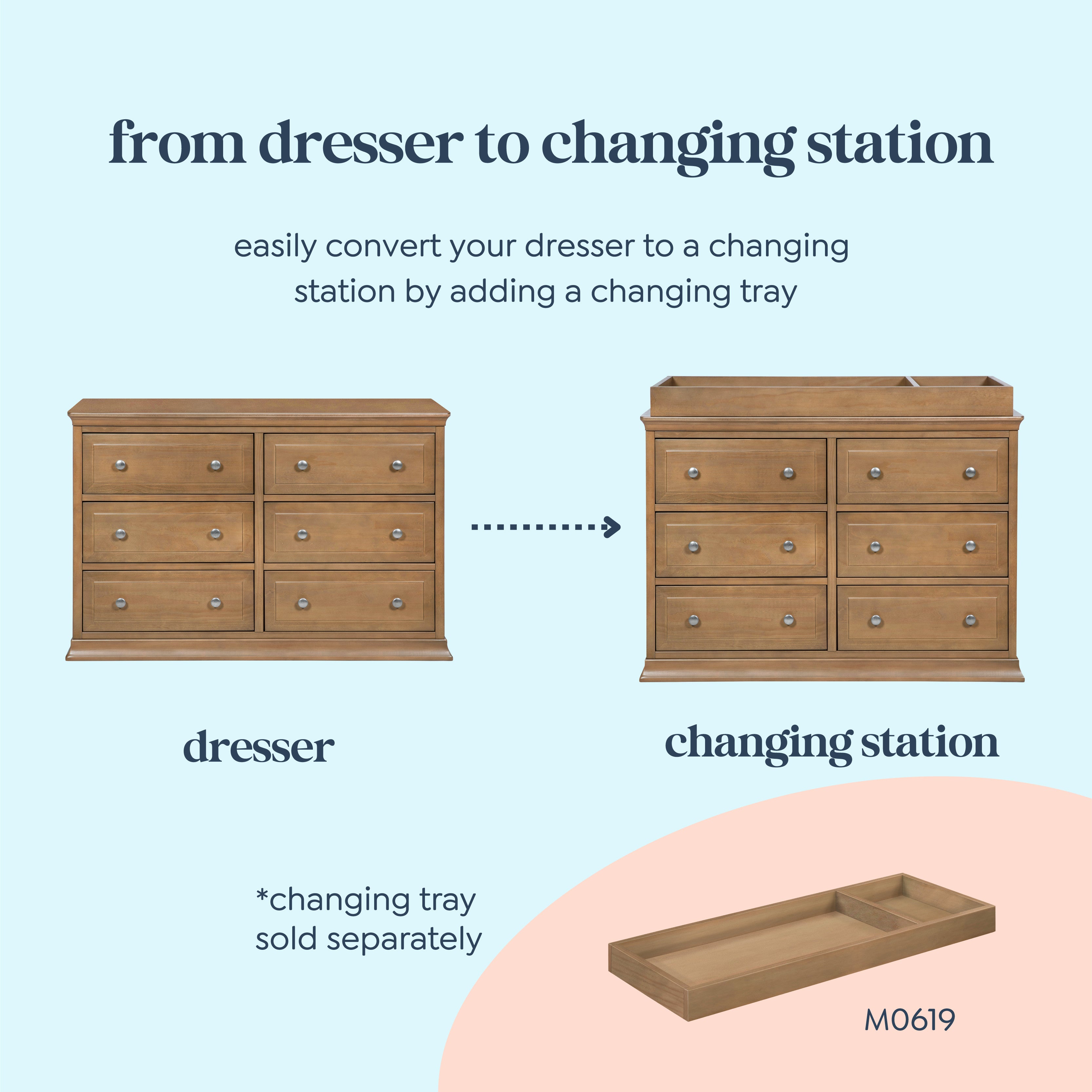 DaVinci Davinci Signature 6-Drawer Double Dresser – DaVinci Baby