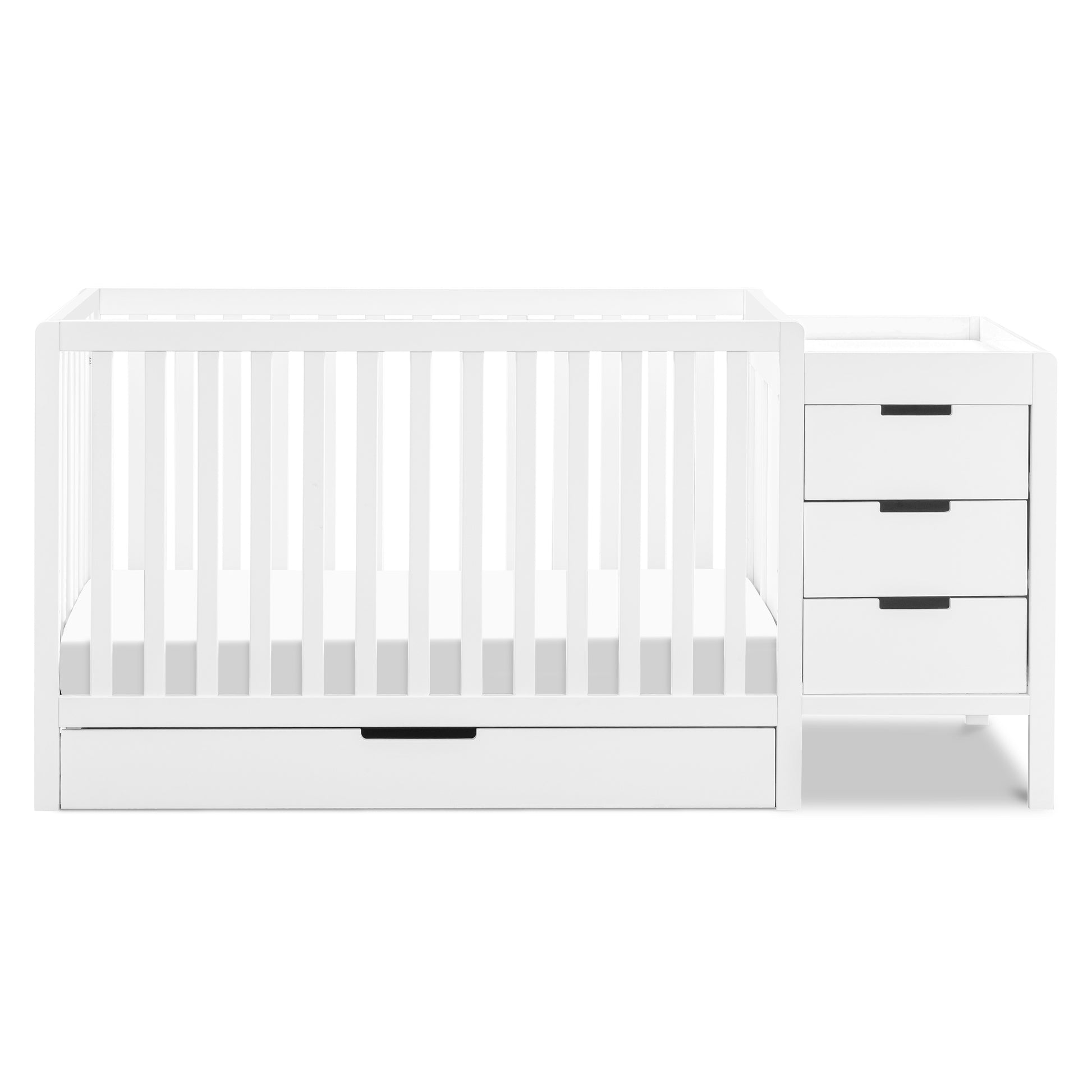 F11991W,Carter's,Colby 4-in-1 Convertible Crib & Changer Combo in White