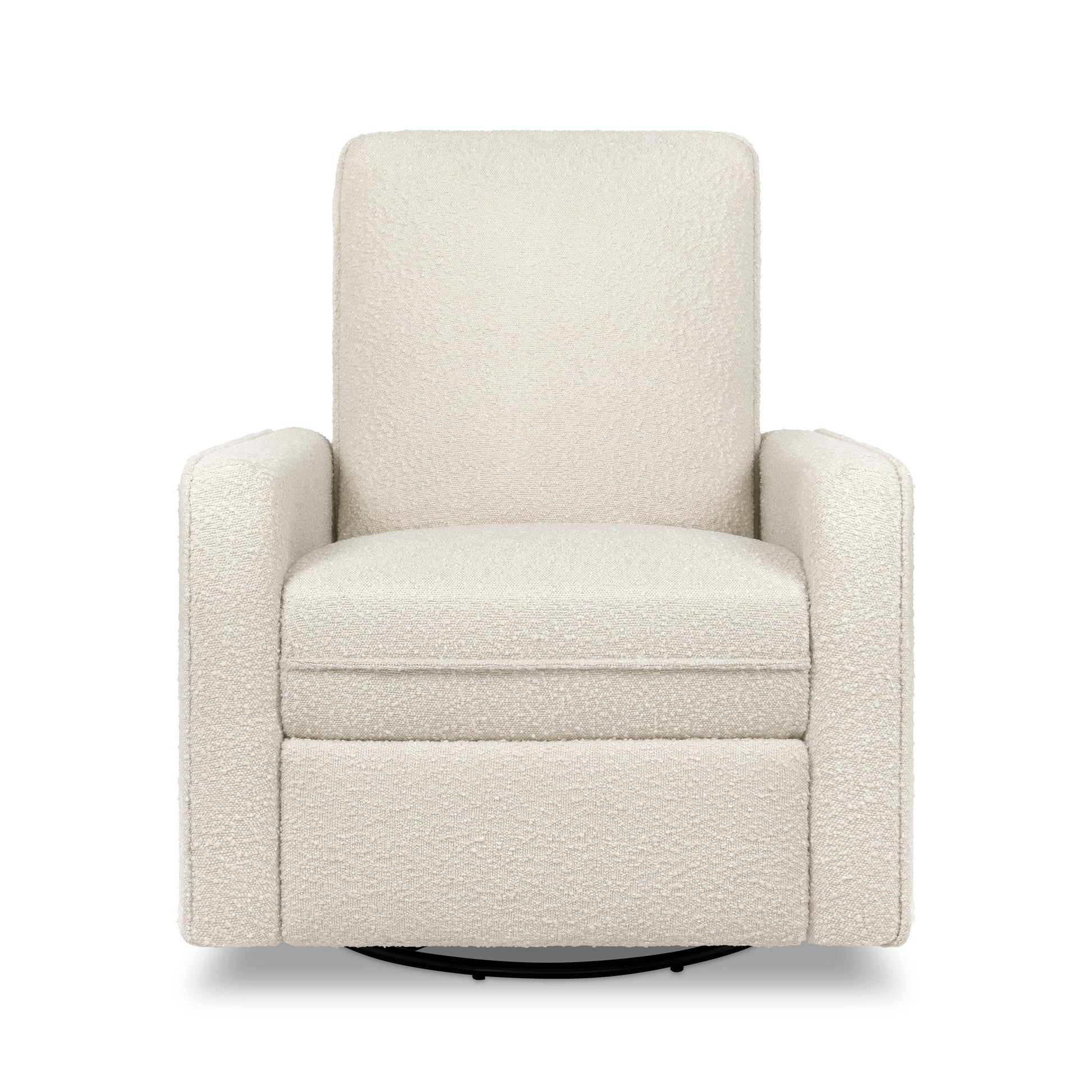 M19387WB,DaVinci,Penny Swivel Recliner in Ivory Boucle