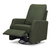 M33187COB,DaVinci,Lucas Pillowback Swivel Recliner in Cozy Olive Boucle
