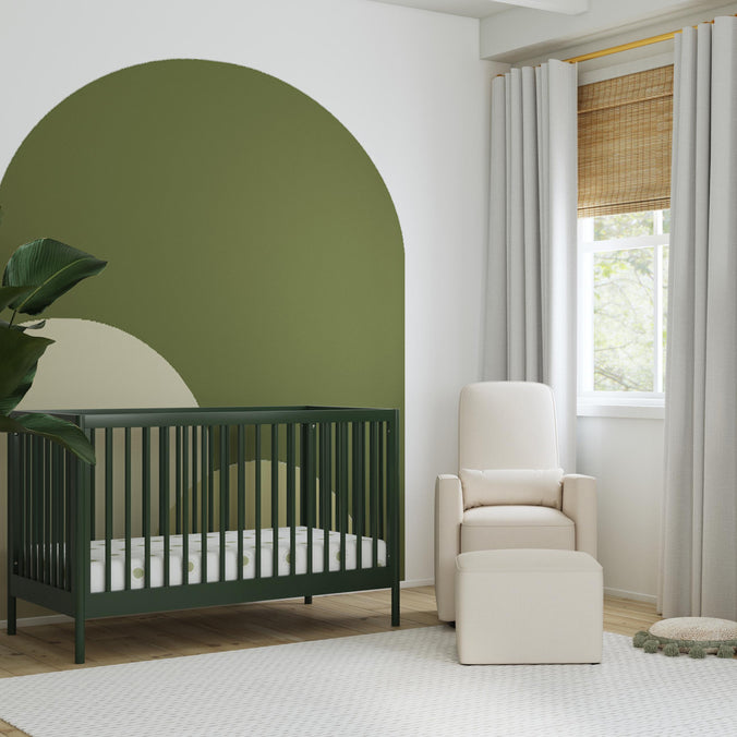 M25101FRGR,DaVinci,Birdie 3-in-1 Convertible Crib in Forest Green