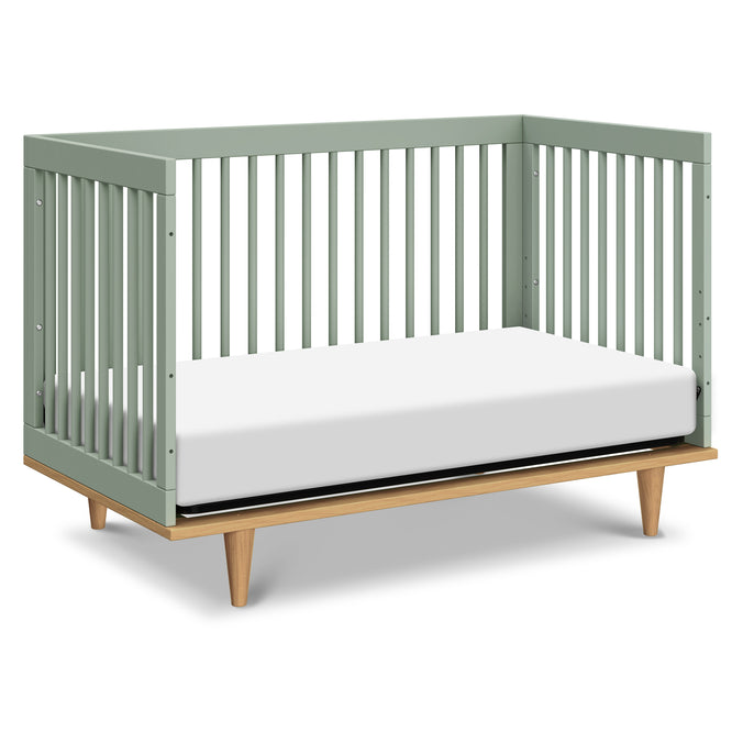 W4901LSHY,Marley 3-In-1 Convertible Crib in Light Sage & Honey