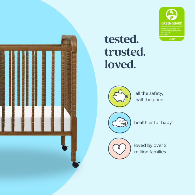 M7391L,DaVinci,Jenny Lind Stationary Crib in Walnut