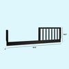 M3199E,DaVinci,Jenny Lind Toddler Bed Conversion Kit in Ebony