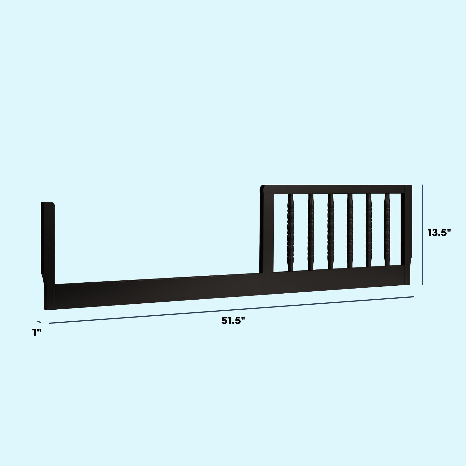 M3199E,DaVinci,Jenny Lind Toddler Bed Conversion Kit in Ebony