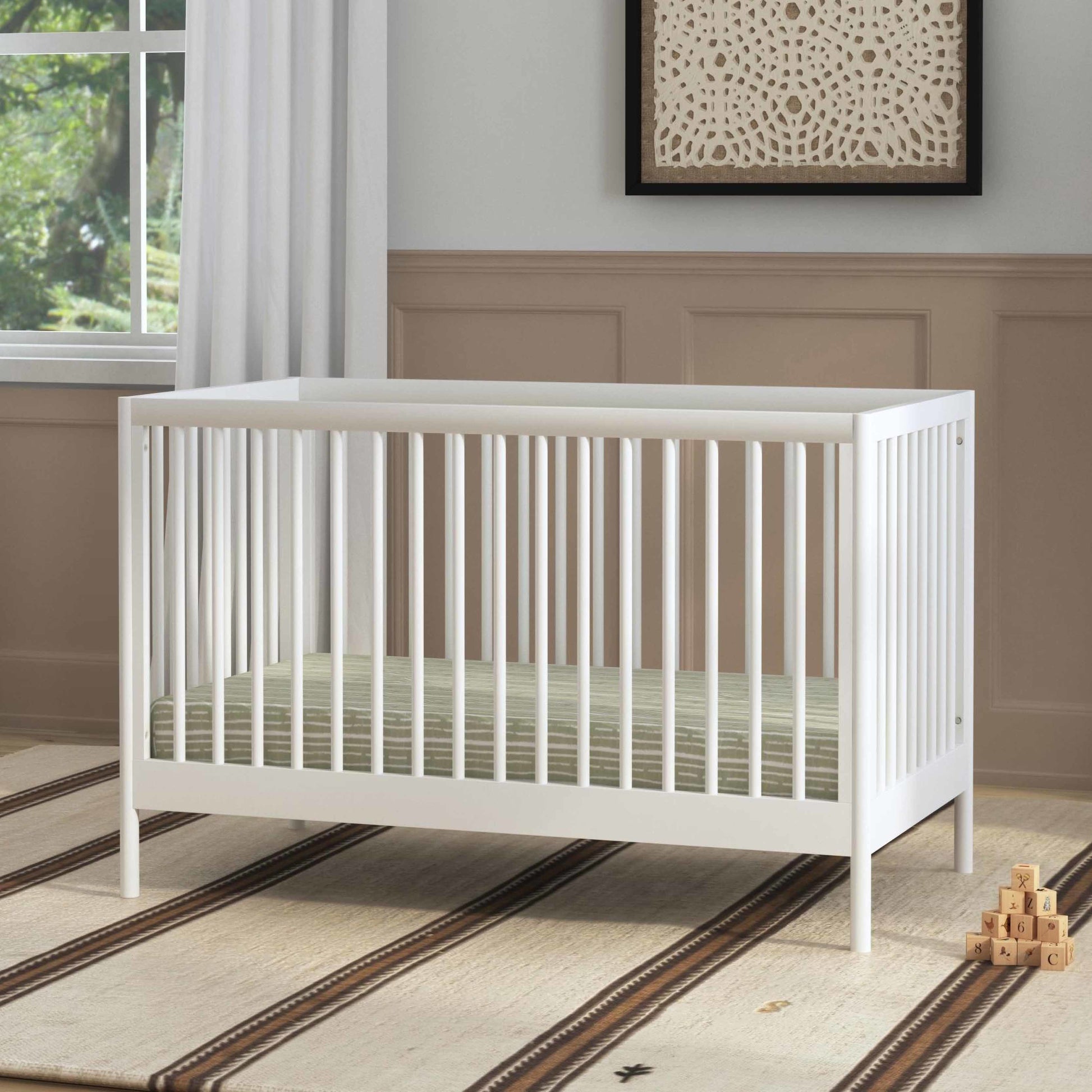 M25101W,DaVinci,Birdie 3-in-1 Convertible Crib in White