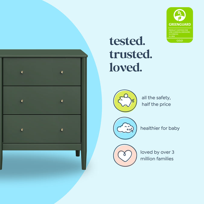 M27326FRGR,DaVinci,Frem 6-Drawer Dresser in Forest Green