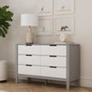 F11926GW,Carter's,Colby 6-Drawer Double Dresser in Grey and White