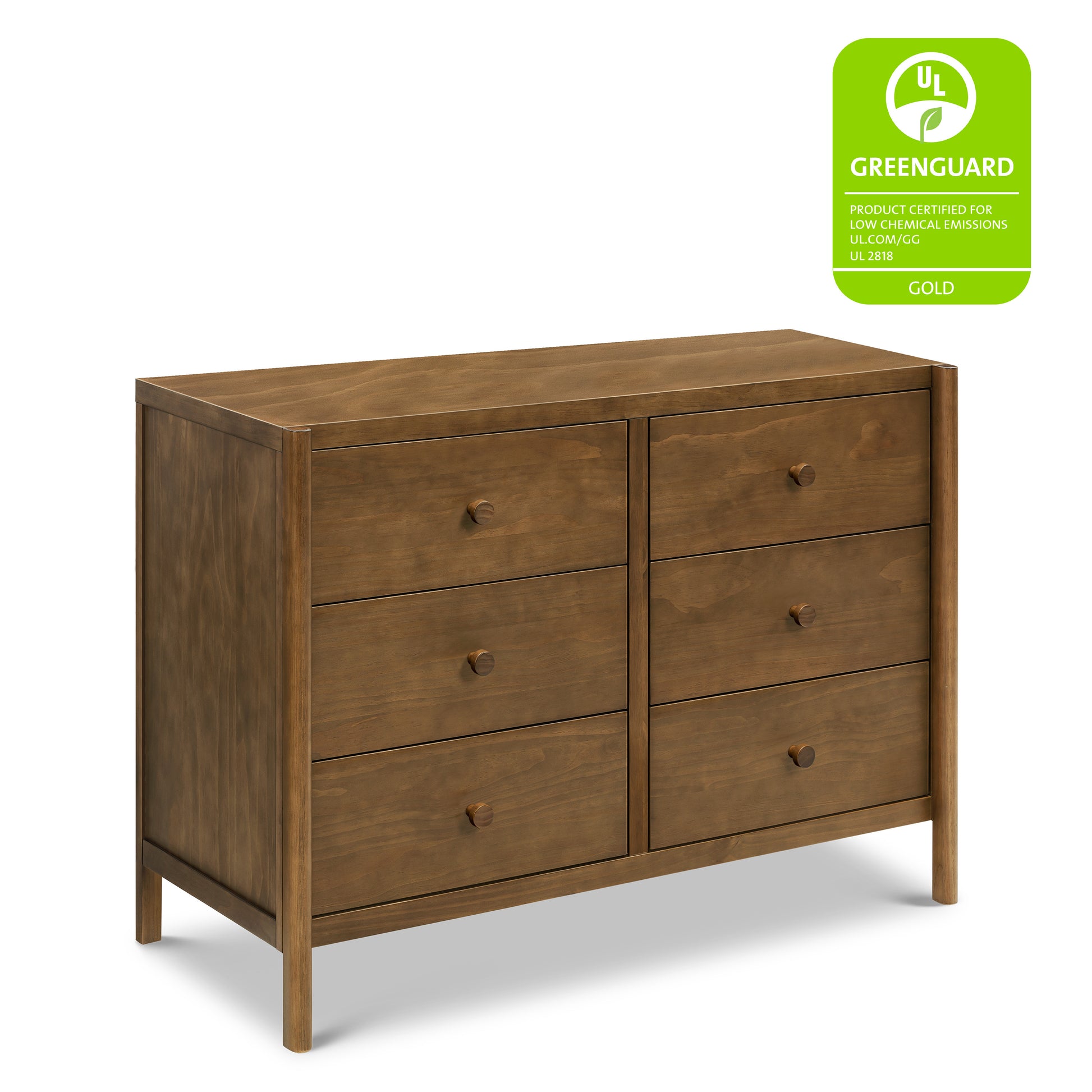 M25126L,DaVinci,Birdie 6-Drawer Dresser in Walnut