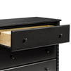 M7323E,DaVinci,Jenny Lind Spindle 3-Drawer Dresser in Ebony Black