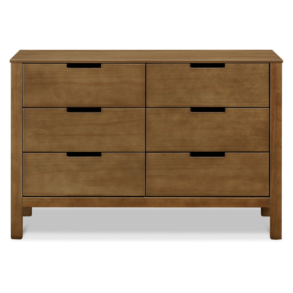 F11926L,Colby 6-Drawer Double Dresser in Walnut