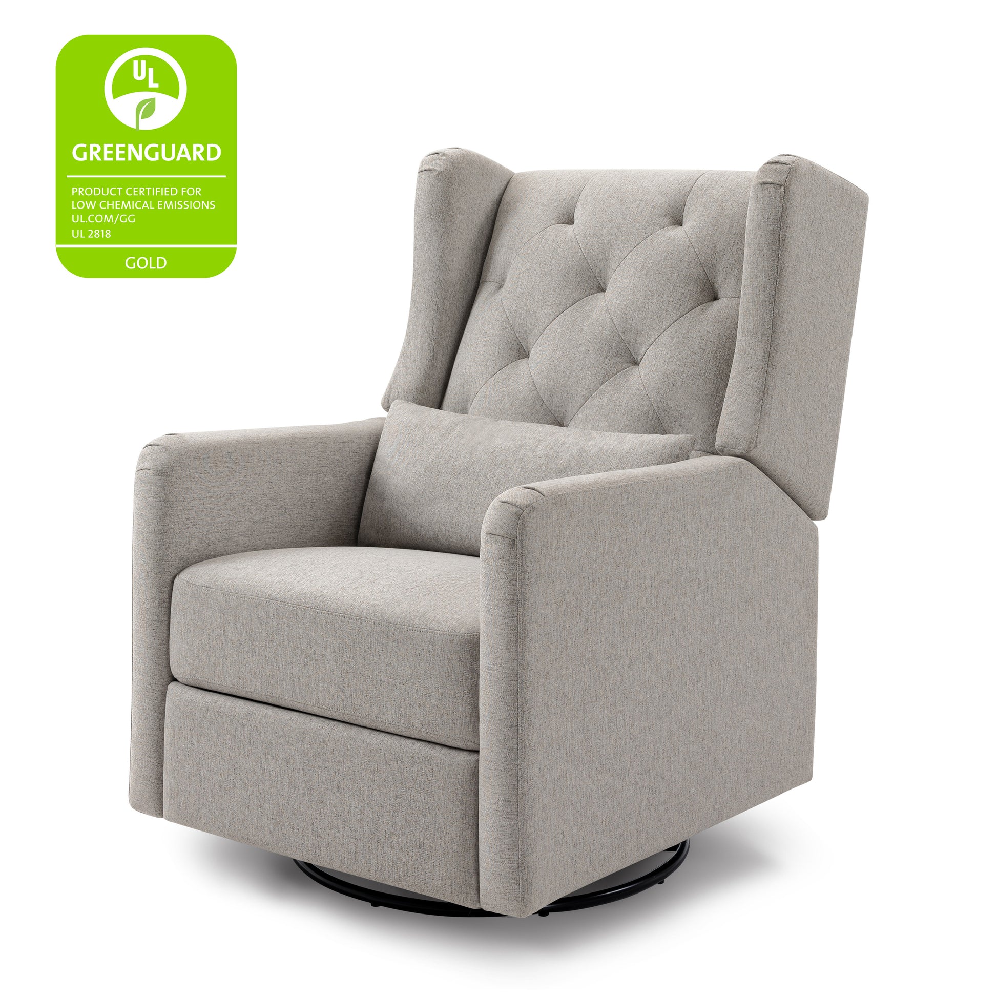 M22487PGEW,DaVinci,Everly Recliner in Performance Grey Eco-Weave