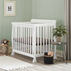 M5598W,DaVinci,Kalani 4-in-1 Convertible Mini Crib in White Finish