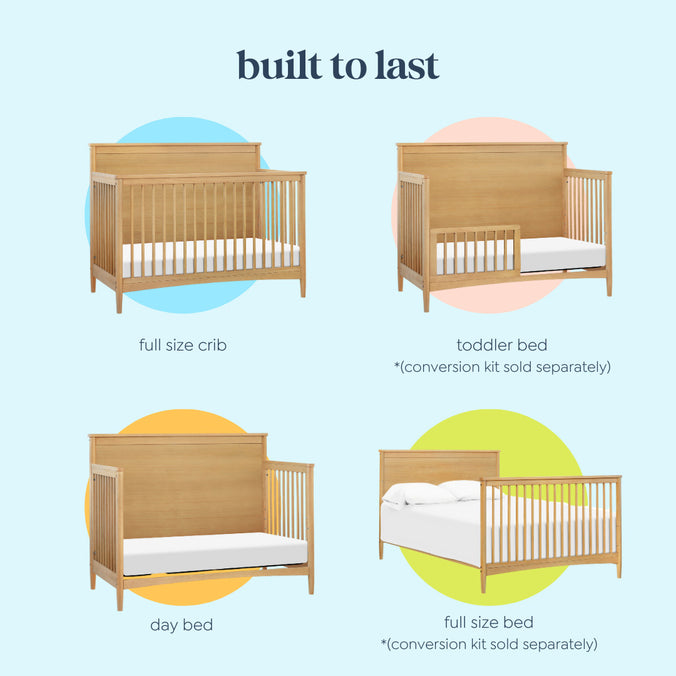 M27301HY,DaVinci,Frem 4-in-1 Convertible Crib in Honey