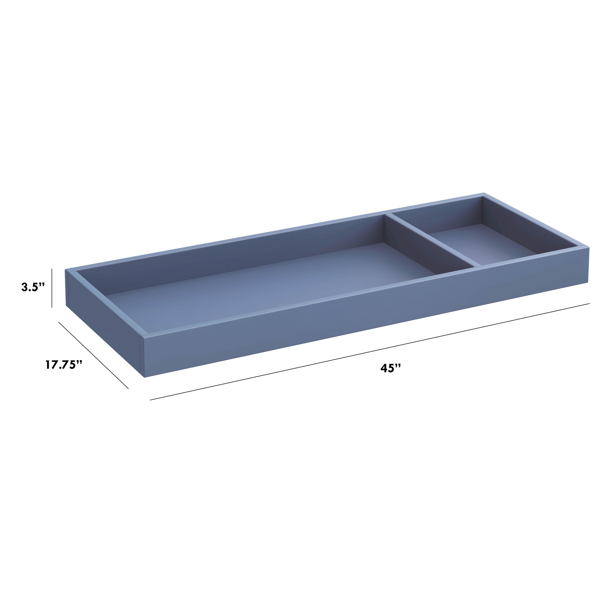 M0619CVB,The MDB Family,Universal Wide Removable Changing Tray in Cove Blue