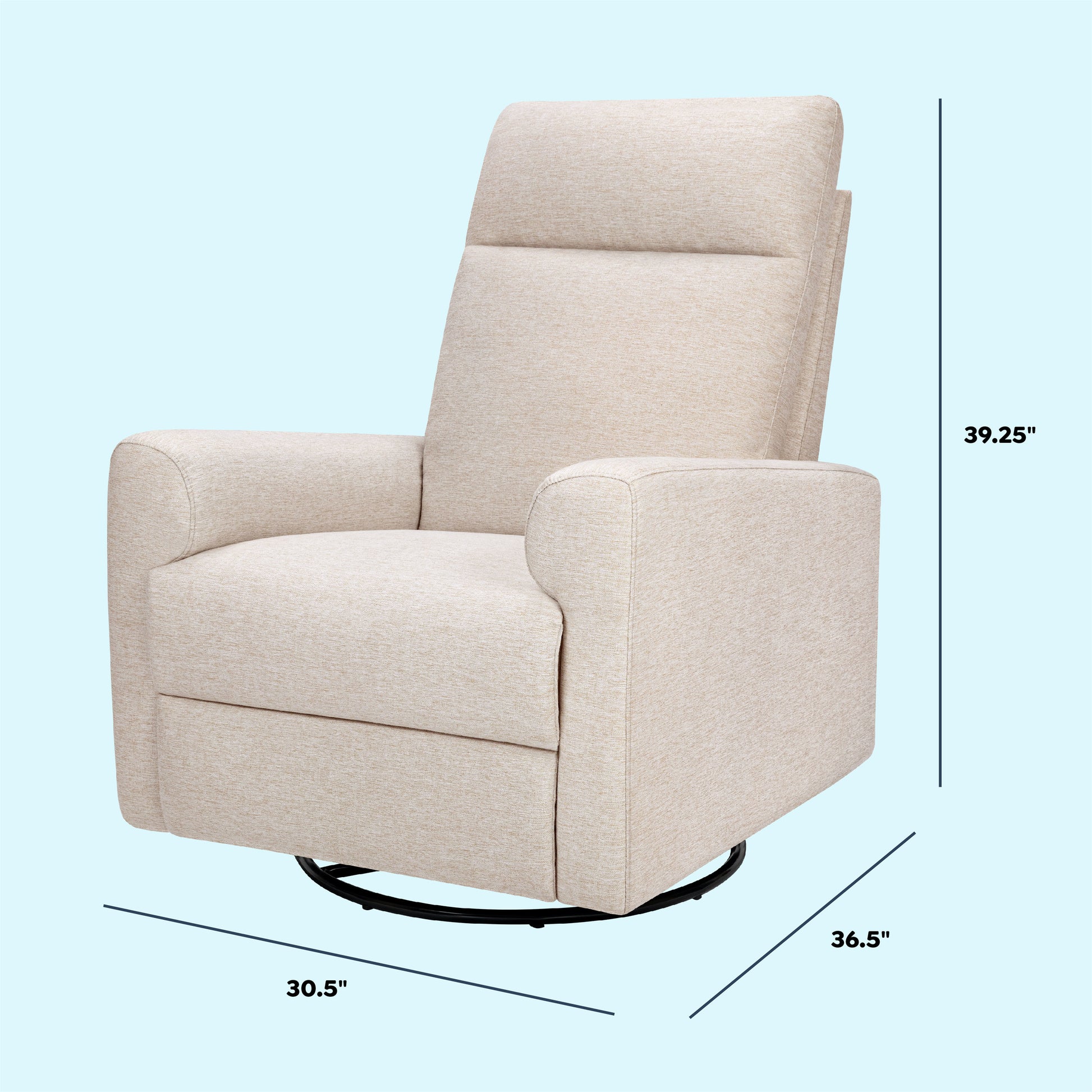 M29987BH,DaVinci,Erin Recliner and Swivel Glider in Beach