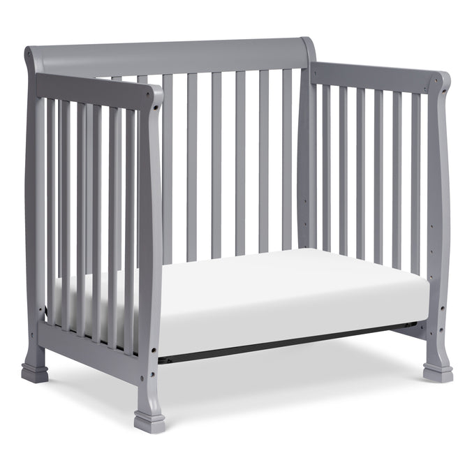 M5598G,DaVinci,Kalani 4-in-1 Convertible Mini Crib in Grey Finish