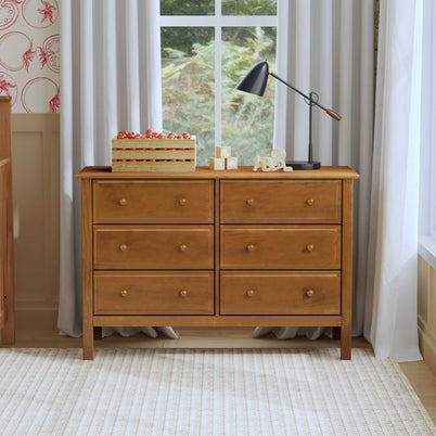 M5966CT,DaVinci,Jayden 6-Drawer Double Wide Dresser In Chestnut