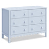 M27826PB,Sammy Scallop 6-Drawer Dresser in Powder Blue