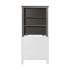 M4309SL,DaVinci,Autumn Bookcase / Hutch in Slate Finish