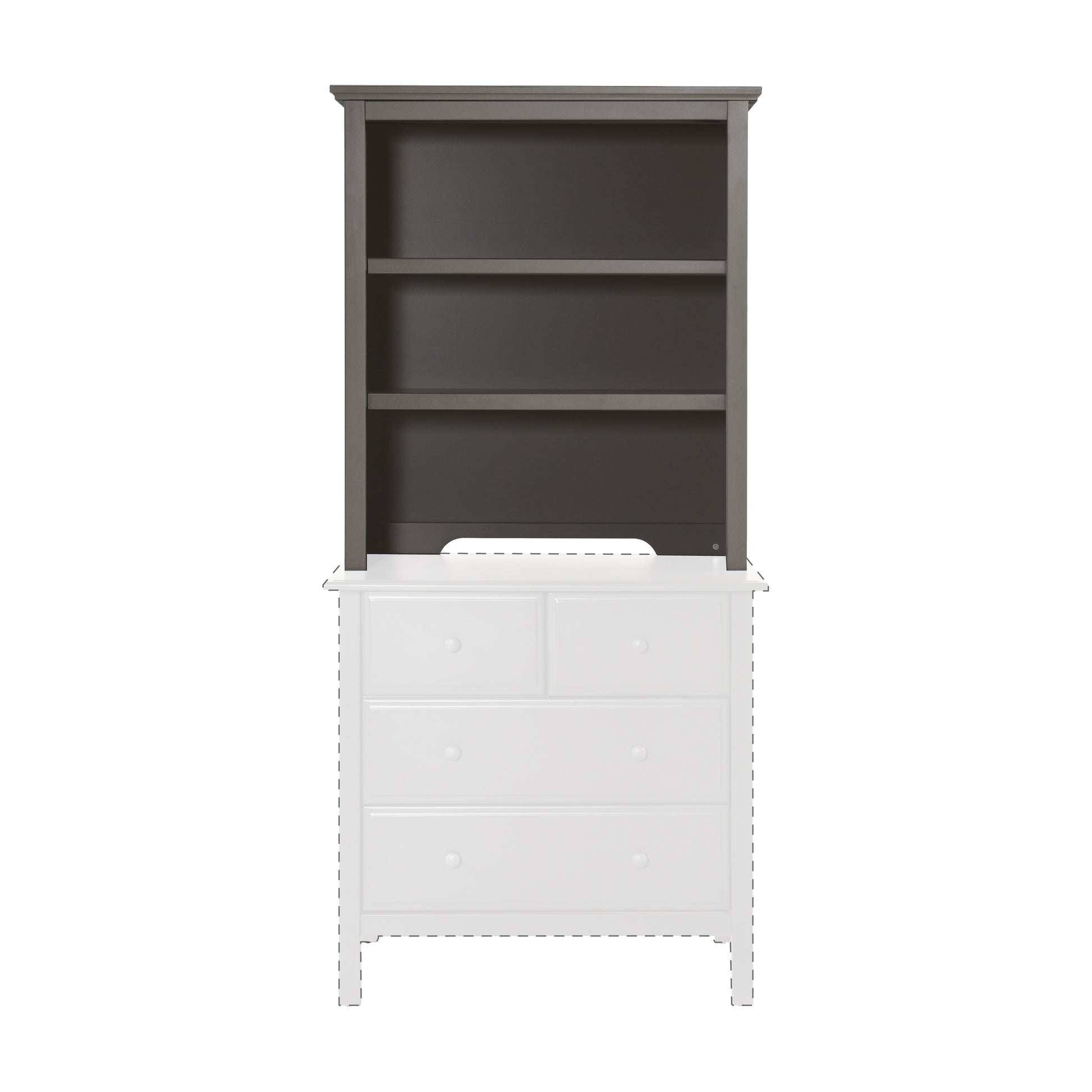 M4309SL,DaVinci,Autumn Bookcase / Hutch in Slate Finish