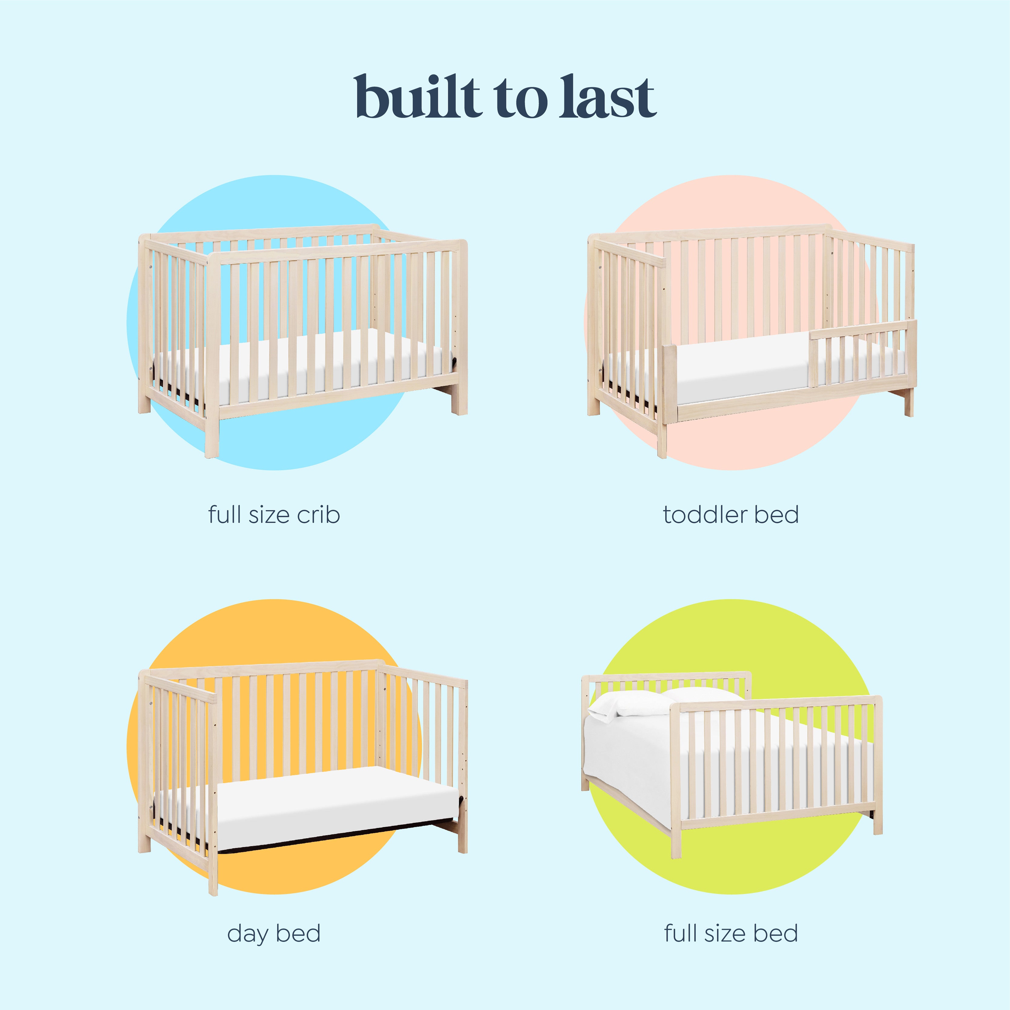 Baby cribs that convert to full beds online