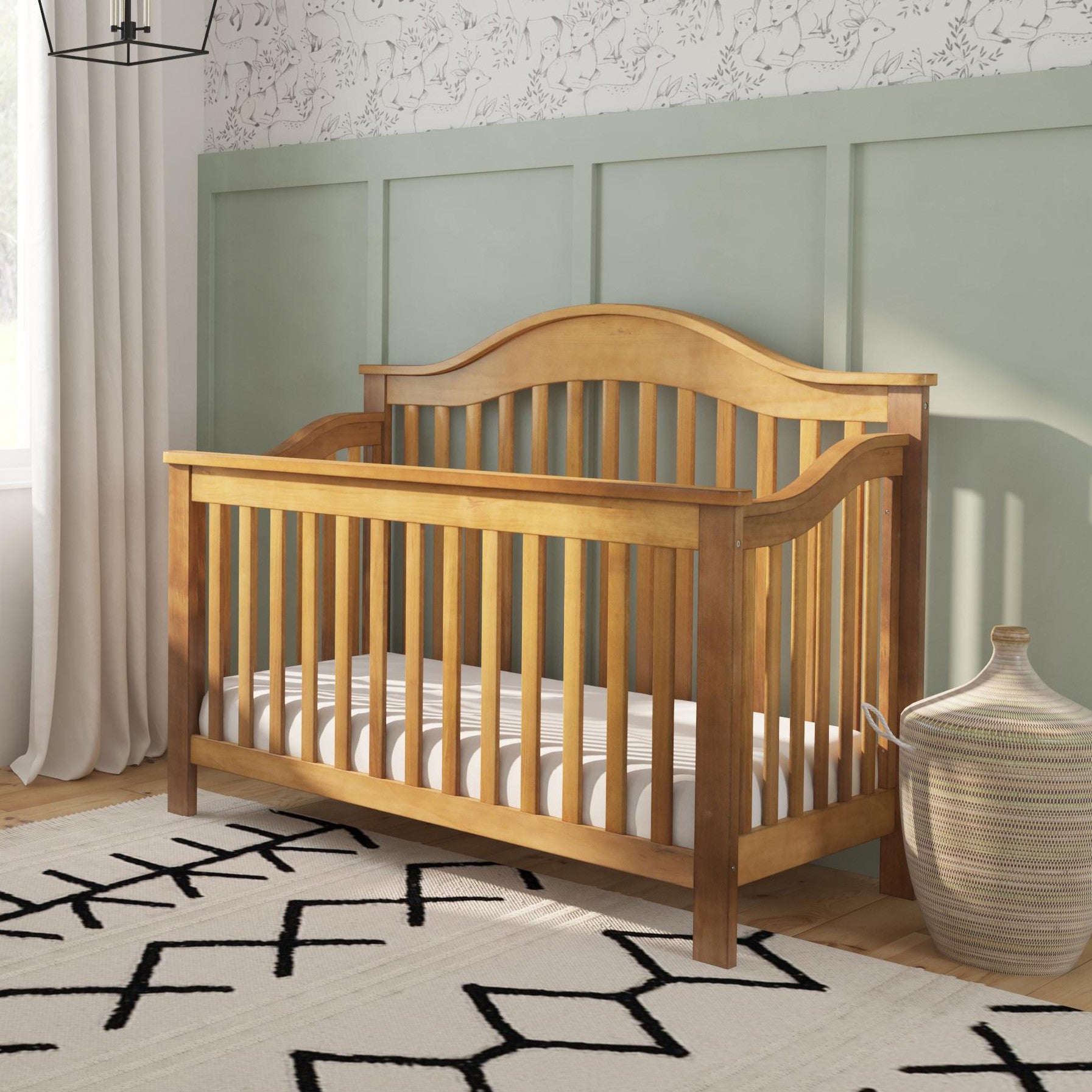 M5981CT,DaVinci,Jayden 4-in-1 Convertible Crib In Chestnut