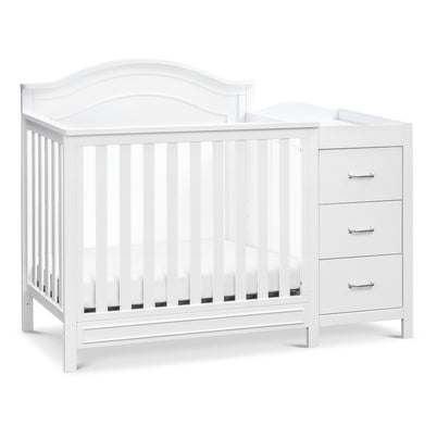 M12881W,DaVinci,Charlie 4-in-1 Convertible Mini Crib & Changer in White