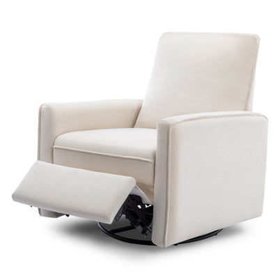 M19387PCMEW,DaVinci,Penny Swivel Recliner in Performance Cream Eco-Weave