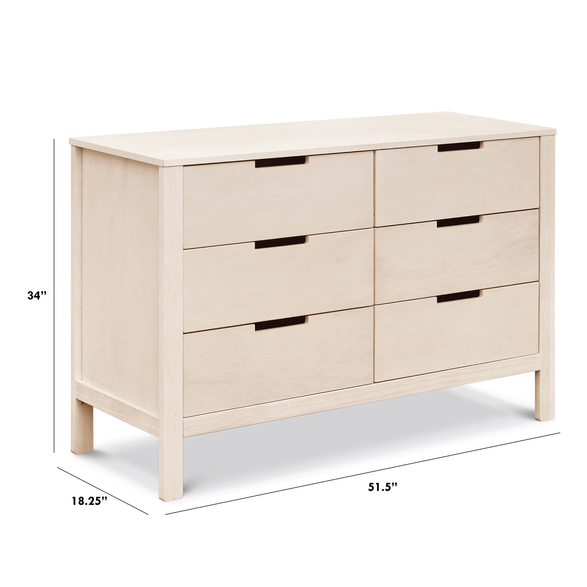 Colby 6 Drawer Dresser DaVinci Baby