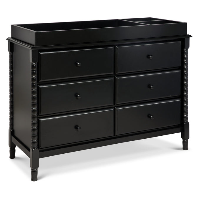 M7326E,DaVinci,Jenny Lind Spindle 6-Drawer Dresser in Ebony