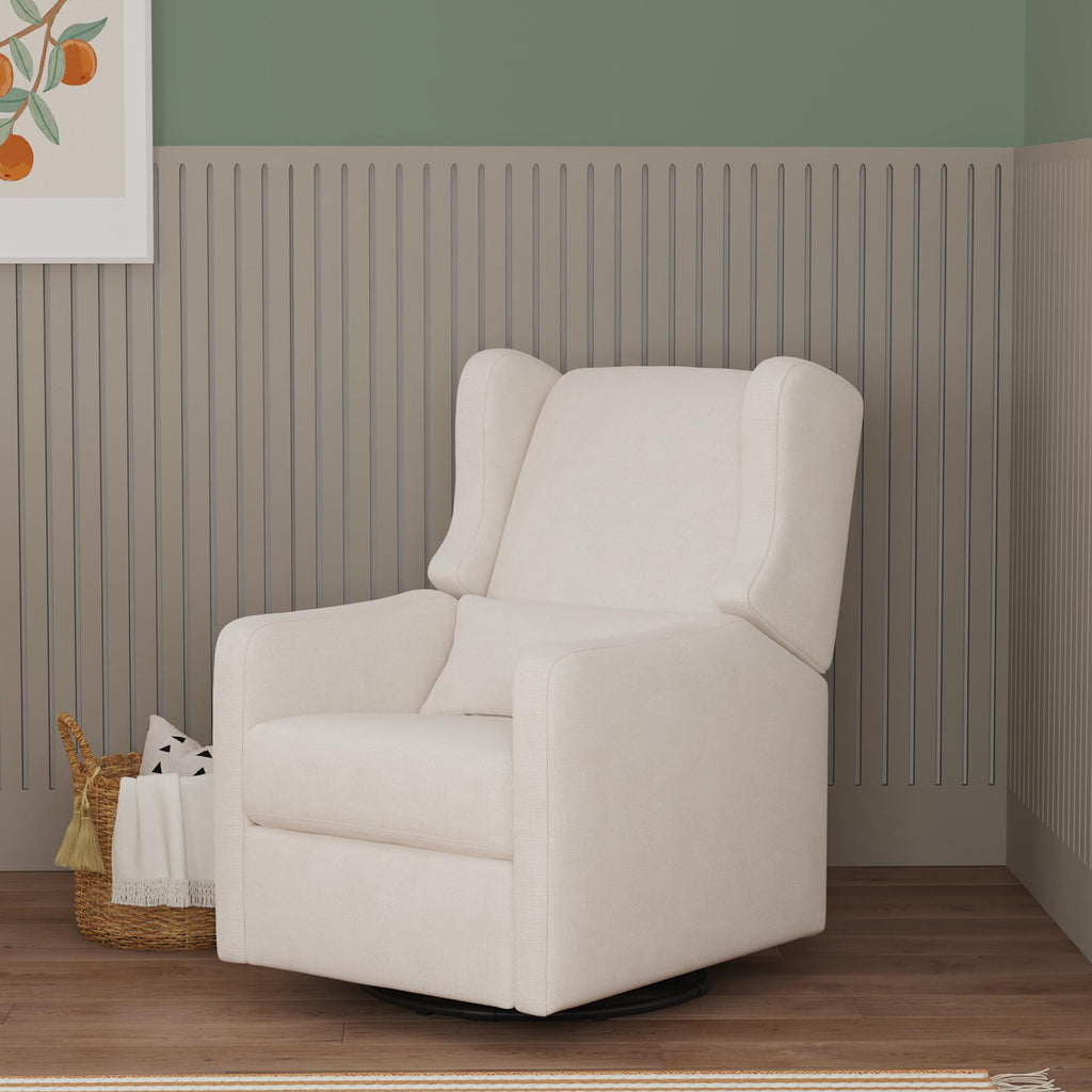 F19587PCM,Arlo Recliner and Swivel Glider in Performance Cream Linen