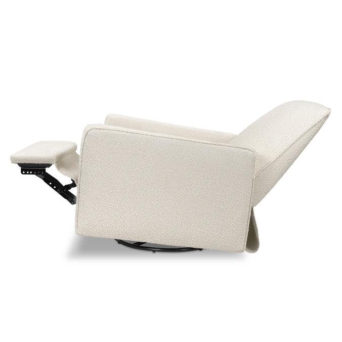 M19387WB,DaVinci,Penny Swivel Recliner in Ivory Boucle